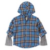 Fat Face Perry Hooded Shirt - Dew