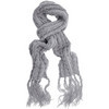 Серый вязанный шарф