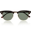 ray-ban clubmaster half-frame acetate sunglasses