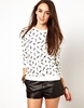 Vero Moda Bird Print Sweat Top