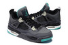 Retro 4 Air Jordan Basketball Shoes Sale Green Glow and Black/Grey Cement and Dark Grey - Glow In Dark Mens