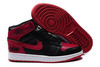 Air Jordan Retro 1 High Tops Black Red Mens