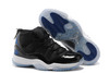 Black and Blue Jordan 11 Basketball Sneakers Space Jam Bin 23 Mens