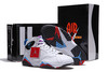 "Sky Blue" & Purple Red and White Nike Shoes Jordan 7 Leather (Closer Look)