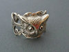 Owl Ring In Antique Silver