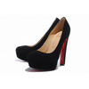 Christian Louboutin Bibi 140mm Suede Platform Pumps Black