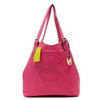 Michael Kors Perforated-Logo Large Rose Grab Bag