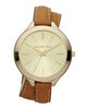 Michael Kors Double-Wrap Leather Watch, Golden