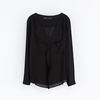 &#9679; Zara Black V-Neck Blouse