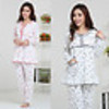Fashion Womens Pajama Set Shirts Top + Pants Trousers Nightdress Sleepwear Suit