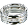 Серебряное кольцо с бриллиантом коллекция Hot Diamonds