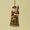 Scottish Santa Hanging Ornament