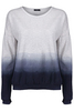 Gradient Color Blue-grey Pullover