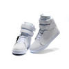 TK Society Women White Perf Leather High Top Shoes