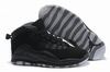 all black jordan air 10 footwear