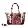 Michael Kors Zebra Chain Large Red Tote Bags