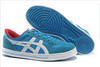 Mens Asics Aaron Canvas Blue White Shoes