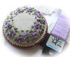 Roses and Pearls Purple Pincushion Pattern and Print kit