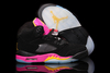 Womens Nike Michael Jordan 5 Gs Retro Shoes Bright Citrus Fusion Pink/Black