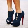 Navy blue heels