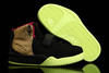 Gold Black/Pink & Lime Green Air Yeezy 2 Glow In Dark Sneakers For Kids