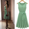 Light Green Chiffon Casual Dress