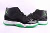 Nike Air Jordan 11 Retro Black/White/Green Men's