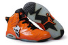 Jordan 6 Retro OrangeBlack Men Leather Shoes