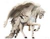 Nene Thomas ANGEL WHITE Carousel Horse