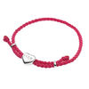 Feed Heart Fuchsia Cord Bracelet