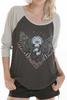 OBEY SUN EAGLE NUBBY BASEBALL RAGLAN TEE