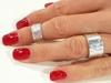 Кольцо на фаланги пальцев серебро или бижу