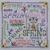 Just Nan Spring Typography Chart with Beads and Charm