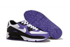 Male Style Nike Air Max 90 White/Purple/Black Color Sports Sneakers