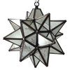 Moravian Star Light with Antique Mirrored Glass 12"