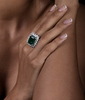 Green emerald ring