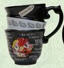 Stacked Mad Hatter Alice in Wonderland Ceramic Coffee Mug Cup Disney