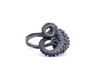 Carnation Silver Tentacle Ring