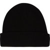 Black knit beanie hat