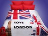 постельное бельё  LOVE LONDON 3D
