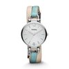 Fossil Georgia Three Hand Leather Watch - Bone Es3159