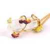 LONG CRISTAUX DE FLEURS NECKLACE: ROCK CRISTAL AND FREESIA REPRESENTING ENERGY