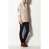 Massimo Dutti White Cape With Side Buckles