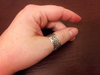 Серебряное кольцо на большой палец