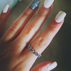 Pandora Oxidised Silver Flower Ring