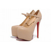 Christian Louboutin Lady Daf 160mm Patent Leather Mary Jane Pumps Nude