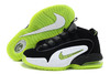 Men Nike Penny One Black and Electric Green and White