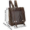 7064R Classic Vintage Leather Men's Backpack Travel Bag