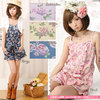 Cute front design like the blouse and floral print Natu