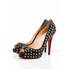 Christian Louboutin Very Prive 120mm Spikes Peep Toe Pumps Black